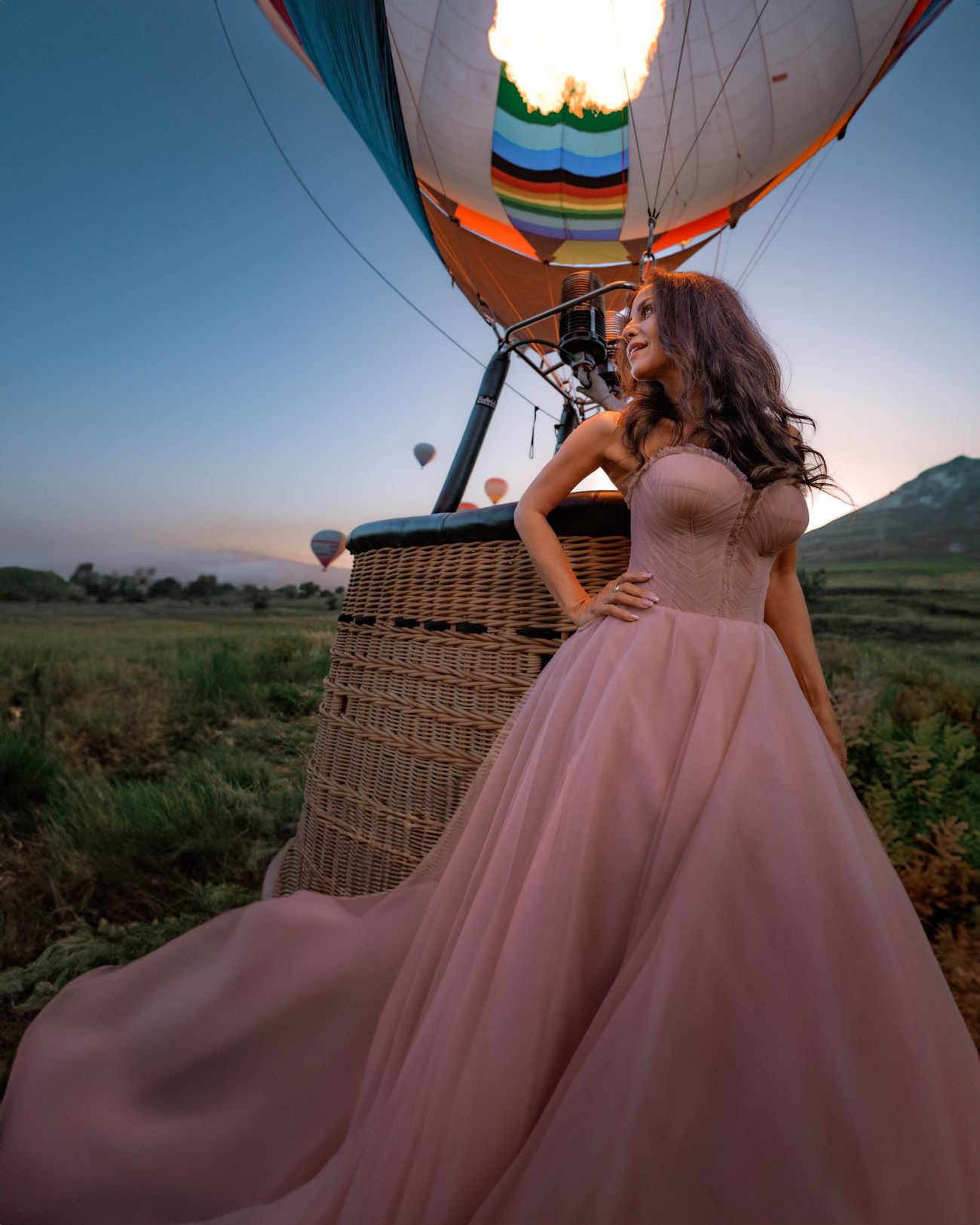A portrait session on a Turkey photo tour